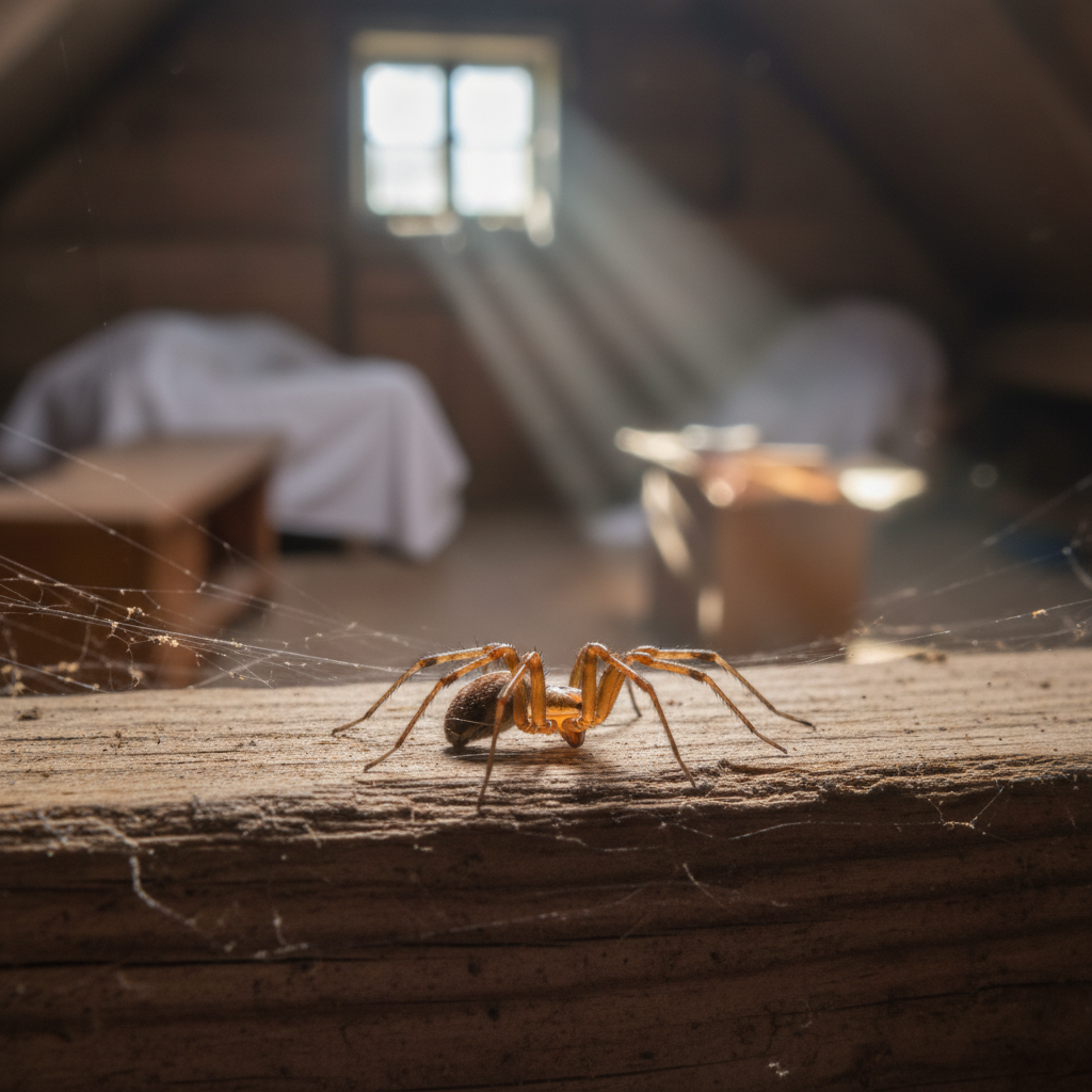 Kątnik domowy mały – czy ten pająk jest groźny?